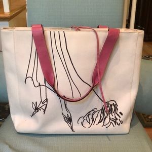 Kate Spade canvas signature tote bag